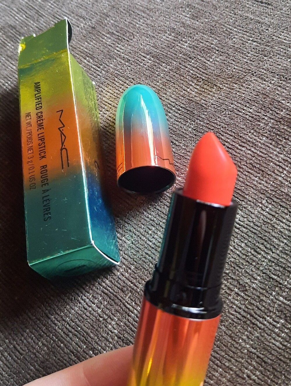 MAC Morange Amplified Cream Lipstick Full Size NIB